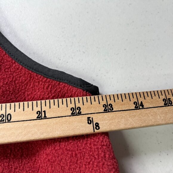 Vintage L.L. Bean Fleece Vest Womens XL Full Zip Red Polartec Gorpcore - Picture 7 of 8